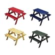 Child's Wooden Picnic Table in White