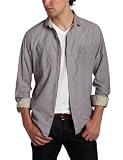 French Connection Men's Long Sleeve Chambray Voile Button Down Shirt