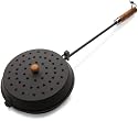 Rome's Chestnut Roaster and Fireplace Popcorn Popper, Steel with Wood Handle