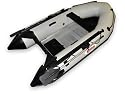 OCEAN290 GRAY 9.5 FT INFLATABLE BOAT ALUMINUM FLOOR 10HP