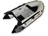 OCEAN290 GRAY 9.5 FT INFLATABLE BOAT ALUMINUM FLOOR 10HP