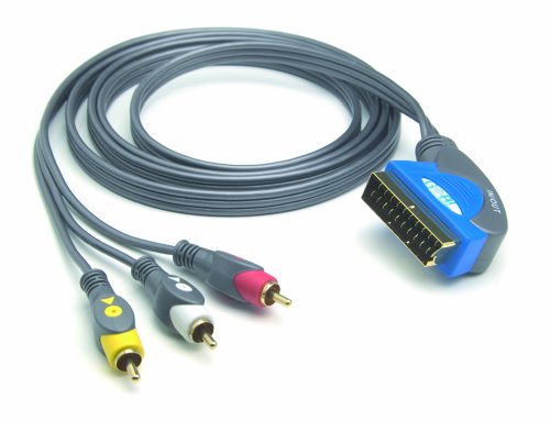 G&BL Scartkabel (3x RCA A / V, bidirektional, OCC, Gold) 1,0m