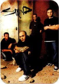 Staind - Group Shot on Dirt - Sticker / Decal