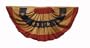 Valley Forge Heritage Series Antiqued 1-1/2-Foot x 3-Foot Striped Mini Fan With Stars Bunting