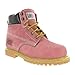 Safety Girl II Steel Toe Waterproof Womens Work Boots - Light Pink