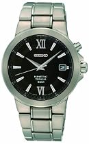 Seiko Men's SKA483 Kinetic Titanium Bracelet Watch