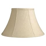 Laura Ashley SNL607 Calais 7-Inch Bell Clip Shade, Cream