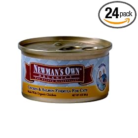 Newman's Own®Organics Chicken & Salmon Formula For Cats, 3-Ounce Tins (Pack of 24)