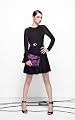Knit With Sheer Sleeve Dress