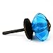 Marine Blue Glass Cabinet Knob Kitchen Drawer Pulls & Handles Set/2~ K69 Brilliant Marine Blue Glass Melon Knobs with Polished Antique Brass Hardware for Dresser, Kitchen Cabinets and Cupboards