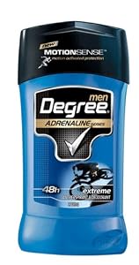 Degree Men AntiPerspirant Deodorant, Adrenaline Series, 2.7 Ounce (Pack of 2)