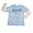 Junk Food - Girls Long Sleeve Little Miss Somersault Tee Shirt, Light Blue, White (Size 4)