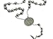 Catholic Rosary Beads Pray Necklace Stainless Steel Saint Benedict Medal-28 6MM,24