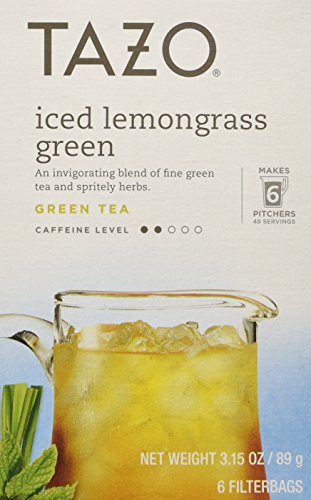 Tazo - Iced Lemongrass Green Tea - 6 Tea Bags (item is 3.15 oz)