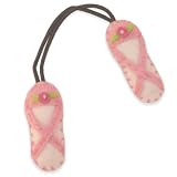 Vanity Hair Plush Felt Elastic Hair Bands - Ballerina Shoes