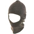 2 in 1 Knit Ski Beanie Skull & Face Mask Hat 2ply Gray