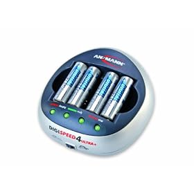 ANSMANN DIGISPEED 4 Ultra+ - Battery charger 4xAA/AAA - included batteries: 4 x AA NiMH 2850 mAh