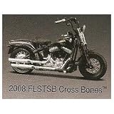 2008 Harley Davidson 2008 FLSTSB Cross Bones 1:18 Scale Authentic Detailed Replica: Maisto Series 27, Model 31360