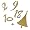 RAYHER - Klebeschrift Adventskalenderzahlen , Bogen 10x24,5 cm, gold