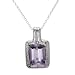 Necklace With 10.35ctw Genuine Amethyst Crafted in 925 Sterling silver. Total item weight 9.2g Length 18in