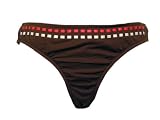 Kenneth Cole Brown Swimsuit-bottoms w/Red & White Ribbon