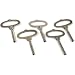 5 French Clock Keys Bestfit Quality Tools