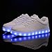 CIOR Mens Womens Boys Girls 11 Colors LED Sneakers Light Up Flashing Shoes For Halloween,101A,02,32