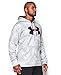 Under Armour Men's Armour Fleece Big Logo Pattern Hoodie, White (102)/Red, Large