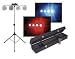 NJD LED Stage 330 LED Stand Mount 4 Head DMX Lighting Kit