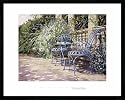 Bild mit Rahmen: Michael Felmingham, The Blue Chair, 70 x 56 - Aluminium Basic M: Schwarz matt