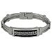 Stainless Steel Greek Key Twist Wire Cuff Bracelet