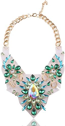 Shourouk Brand Fashion Color Crystal Bead Collar Pendant Necklace Statement Cute Steampunk Design Women
