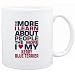 Mug White " THE MORE I LEARN ABOUT PEOPLE THE MORE I LOVE MY Kerry Blue Terrier " Dogs