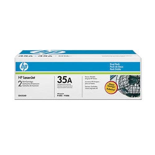 HP LaserJet 35A Black Print Cartridge in Retail Packaging  - Dual Pack