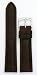 Mens Genuine Italian Leather Watchband - Chronograph Style - Color Brown Size: 20mm Watch Band