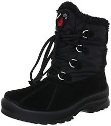 San Bernardo 02-6380-schw, Damen Snowboots, Schwarz (schwarz), EU 39