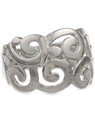 Sterling Silver Cut Out Swirl Ring