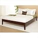 Modus Furniture Nevis Queen Size Simple Platform Bed, Espresso