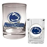 Penn State Nittany Lions Rocks Glass & Shot Glass Set NCAA College Athletics