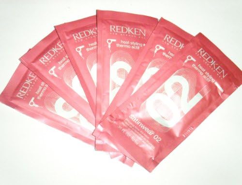6 Redken Satinwear 02 Blow ~ Dry Lotion ~ Travel size packs .35 oz each
