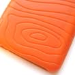 Apple iPod Nano 3 (3rd Generation) Swirly Line Soft Rubber Silicone Protector Skin Case Orange