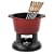 Chasseur Cast Iron Fondue Set Chilli Red