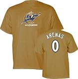 Gilbert Arenas Washington Wizards Gold Player Name and Number T-Shirt