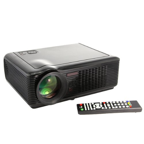 BEST NEW LED HD Home Theater Multimedia LCD Projector 1080P AV VGA HDMI SD USB TV S-Video PS3 WII US Stock (LED-66, Black) On Sale