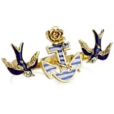 Betsey Johnson In the Navy Anchor Bird Two Fin