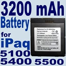 Click here to buy HQRP High Capacity Internal PDA Battery Replacement for HP Compaq iPaq 5100 h5100 , 5150... by Osprey-Talon.