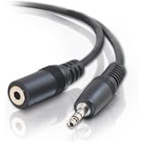 C2G / Cables To Go 13787 3.5 mm M/F shielded Stereo Audio Extension Cable (6 Feet/1.82 Meters)