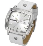 Diesel DZ1226 Gents White Leather Strap Watch