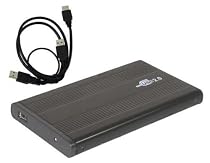 Sabrent SBT-EKU25 Ultra Slim USB 2.0 2.5-inch IDE/PATA Hard Drive Enclosure (Black)