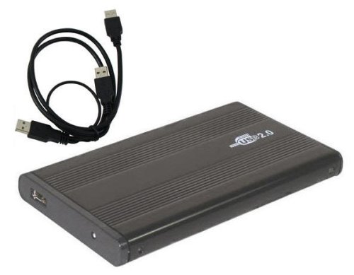 Sabrent SBT-EKU25 Ultra Slim USB 2.0 2.5-inch IDE/PATA Hard Drive Enclosure (Black)